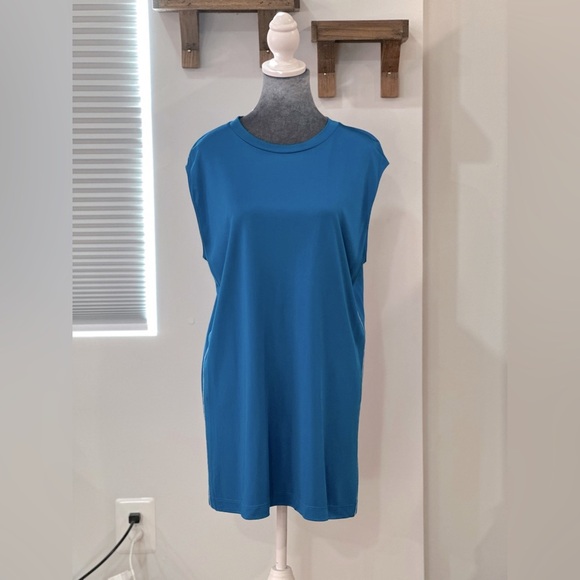 NWT Marni Fluid Jersey Sleeveless Top or Dress Blue 42 - Picture 2 of 14